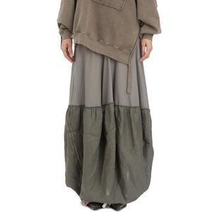 OTTOLINGER Asymmetrical Layered Maxi Skirt Women GREY Skirts